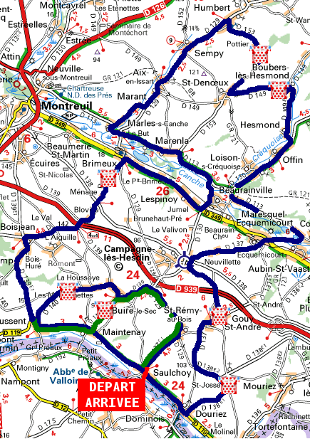 Parcours prévisionnel de La Cantonale 2007